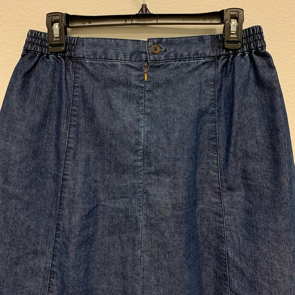 Alfred Dunner Skirts Alfred Dunner Skirt Aline Denim Rn9232 Blue Poshmark